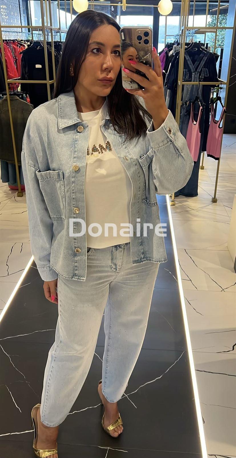 Chaqueta vaquera con strass Maite - Imagen 1