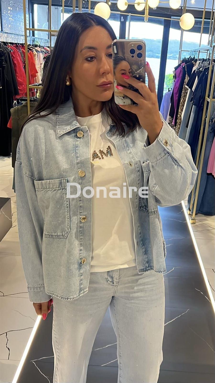Chaqueta vaquera con strass Maite - Imagen 3