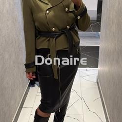 Chaqueta verde estilo militar Koralline - Imagen 1