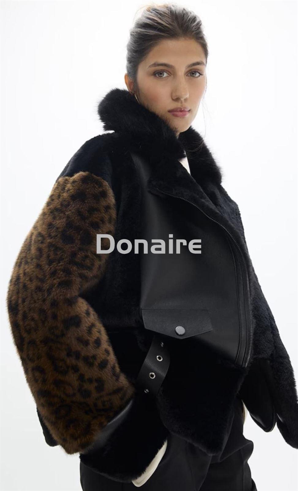 Chaquetón combinado animal print Lola Casademunt - Imagen 4