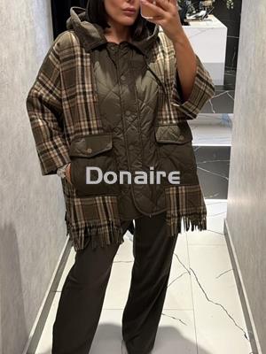 Chaquetón cuadros tipo capa BSB - Imagen 1