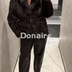 Chaquetón de pelo con cinturon Phard - Imagen 1