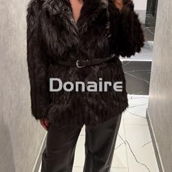Chaquetón de pelo con cinturon Phard - Imagen 2