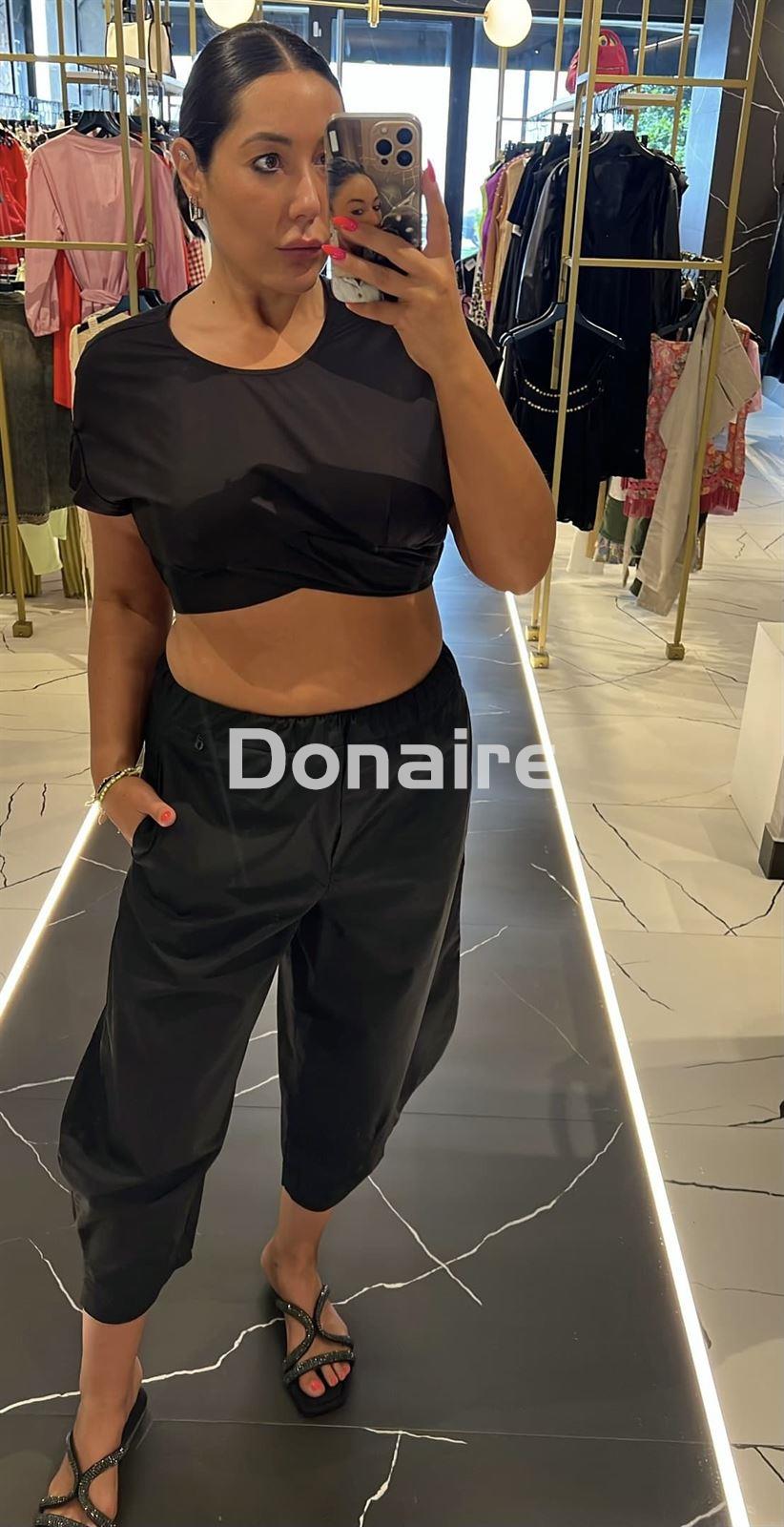 Crop top negro Dixie - Imagen 1