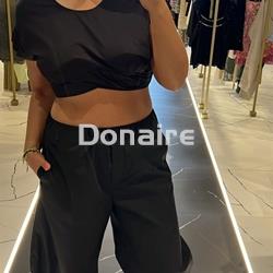 Crop top negro Dixie - Imagen 2