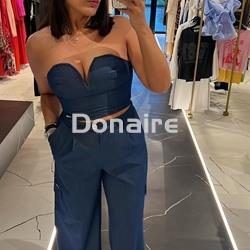 Crop top palabra de honor Sahoco - Imagen 2