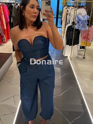 Crop top palabra de honor Sahoco - Imagen 2