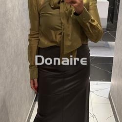 Falda efecto piel marrón Phard - Imagen 1