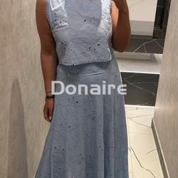 Falda larga azul cielo Goa Goa - Imagen 1