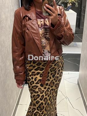 Falda lencera animal print Open - Imagen 1