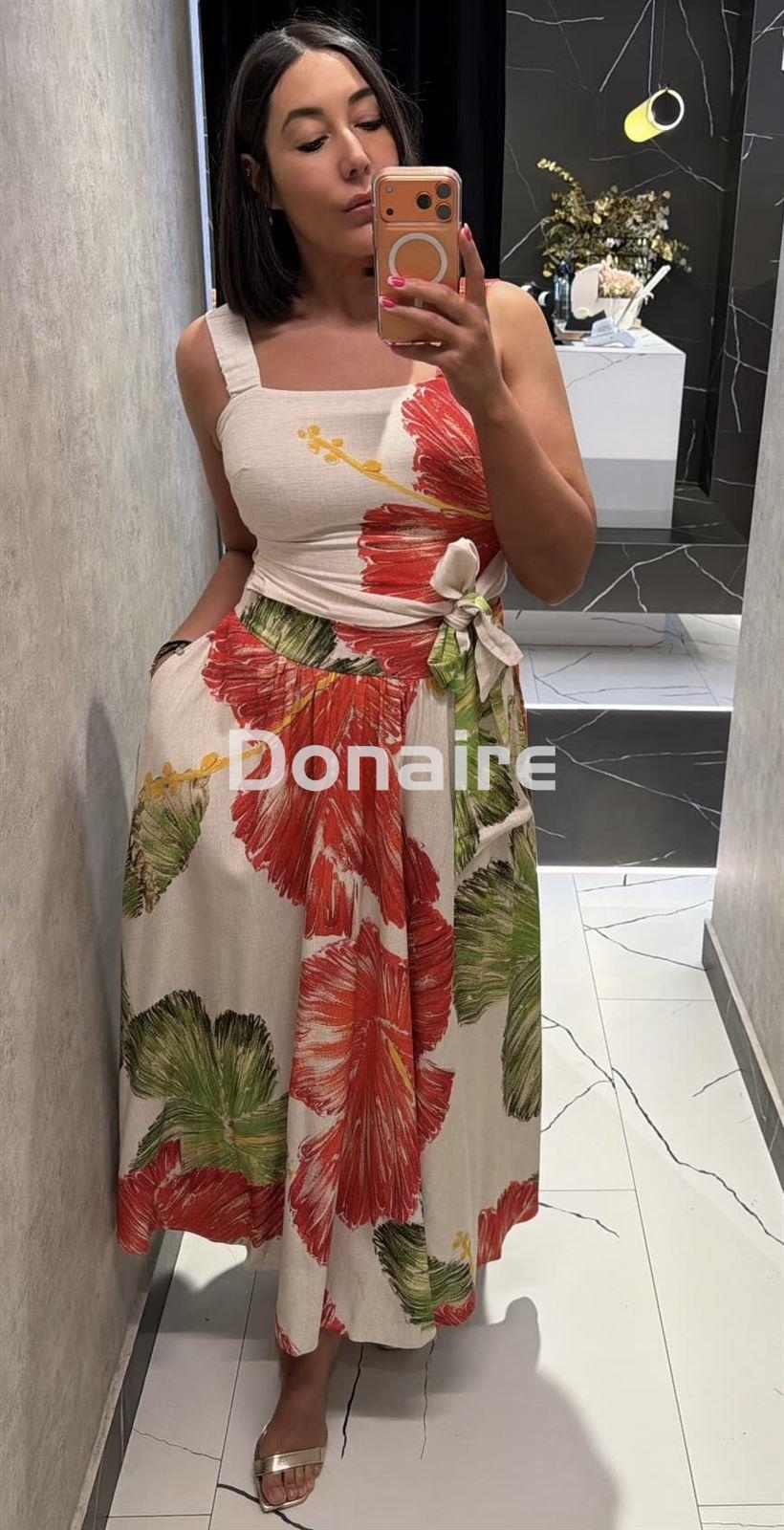 Falda midi vuelo Hibiscus Lez a Lez - Imagen 4