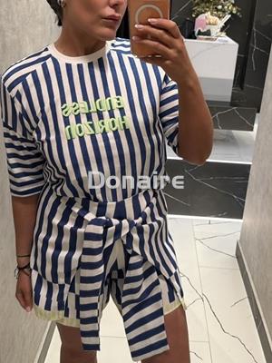 Falda pantalón corto rayas Open - Imagen 2