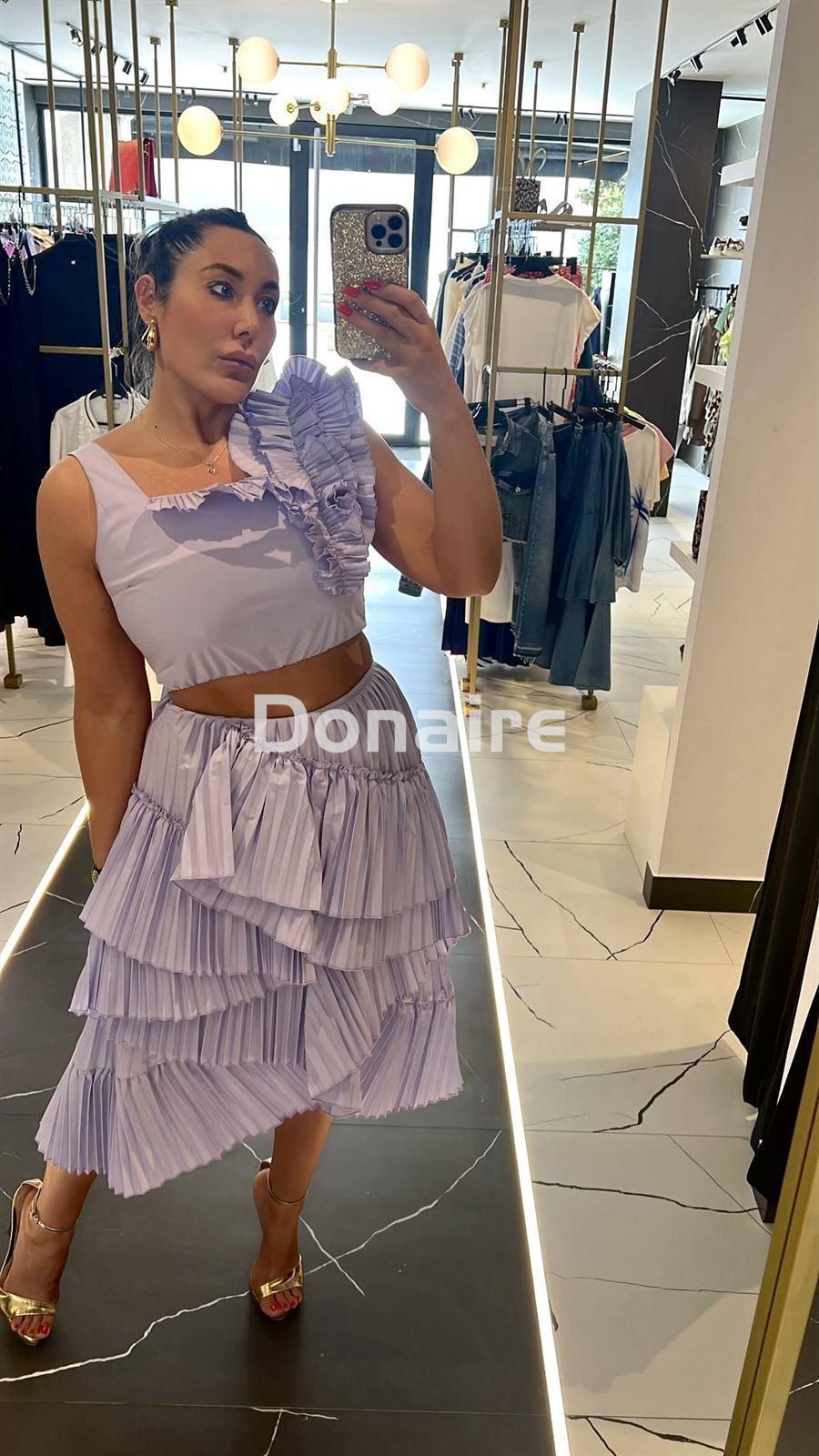 Falda plisada lavanda Dixie - Imagen 2
