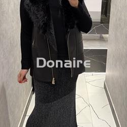 Falda punto de lurex negro y plata Lez a Lez - Imagen 2