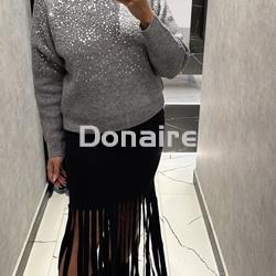 Falda punto y flecos BSB - Imagen 1