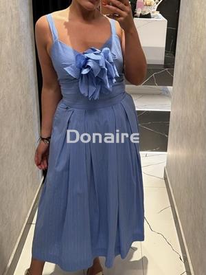 Falda rayas azul Dixie - Imagen 1