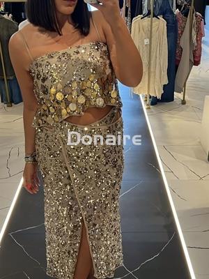 Falda red y lentejuelas OPEN - Imagen 2