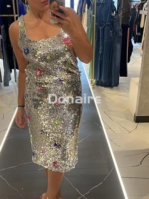 Falda tubo lentejuelas Dixie - Imagen 1