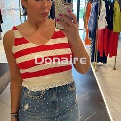 Falda vaquera Goa Goa brillos multicolor - Imagen 1