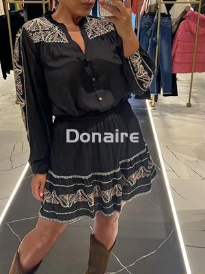 Falda vuelo bordada NKN - Imagen 1