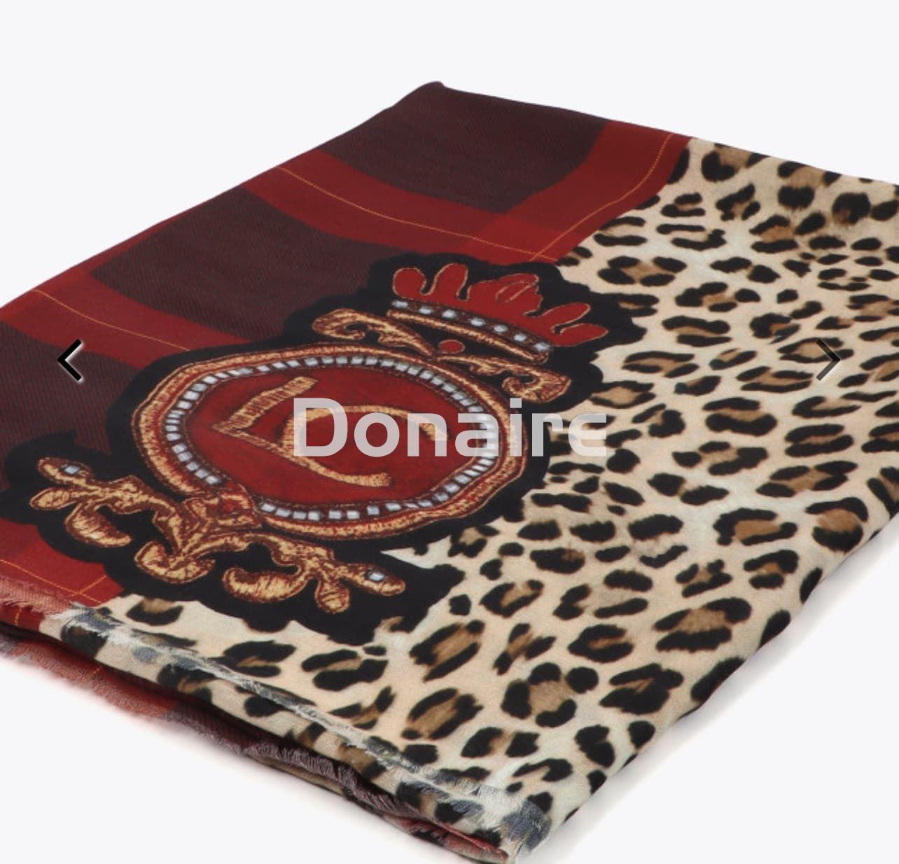 Foulard combinado animal print y tartán Lola Casademunt - Imagen 3
