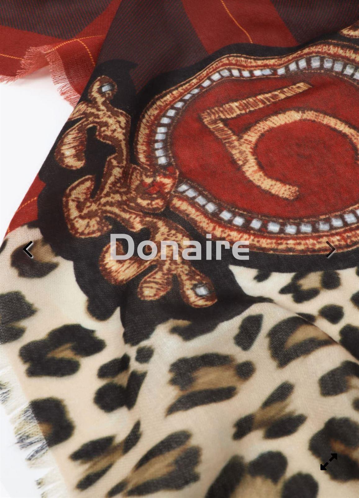 Foulard combinado animal print y tartán Lola Casademunt - Imagen 5