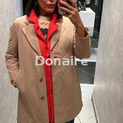 Gabardina beige-naranja acolchada 2 en 1 WNT - Imagen 2