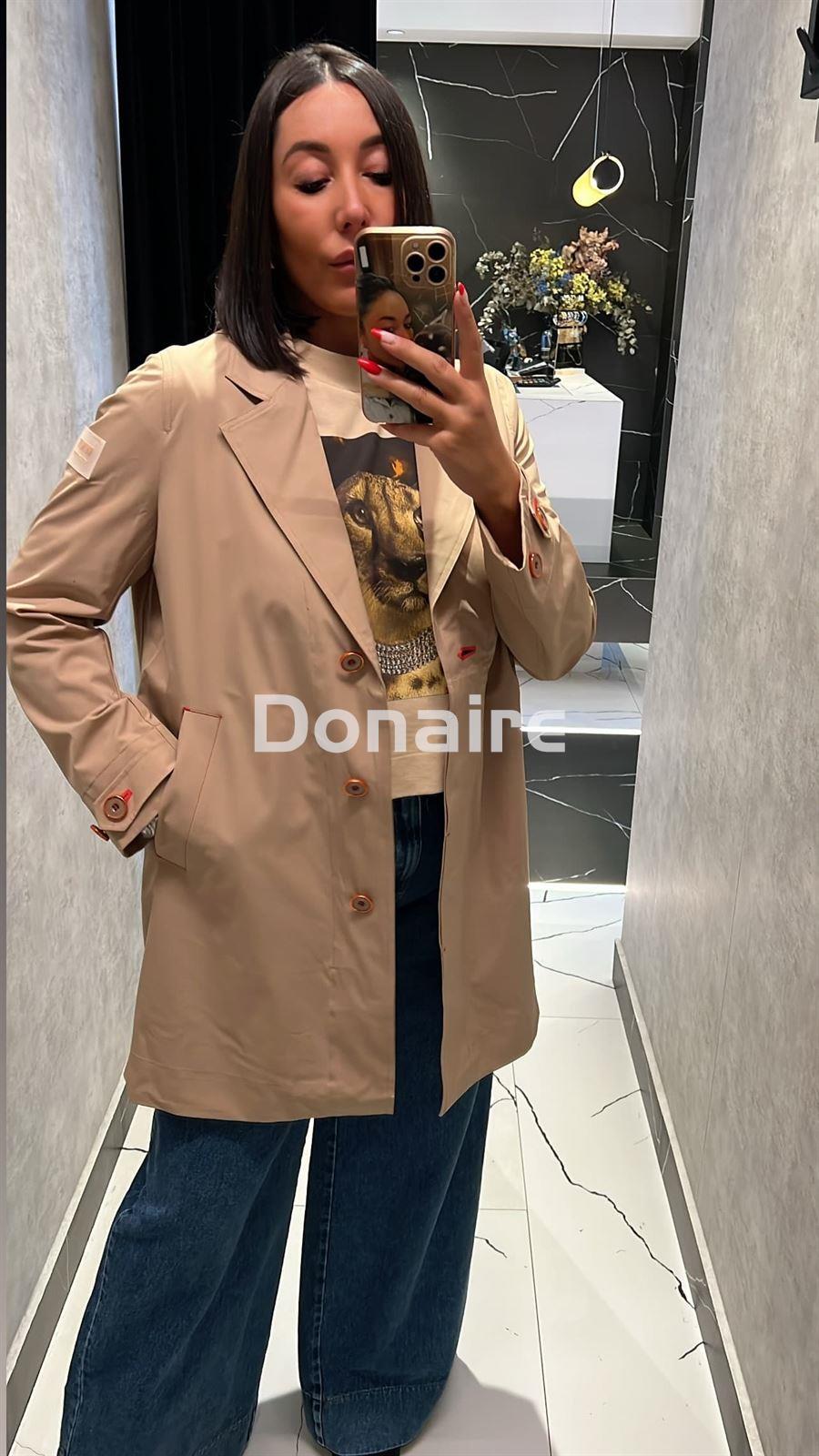 Gabardina beige-naranja acolchada 2 en 1 WNT - Imagen 3