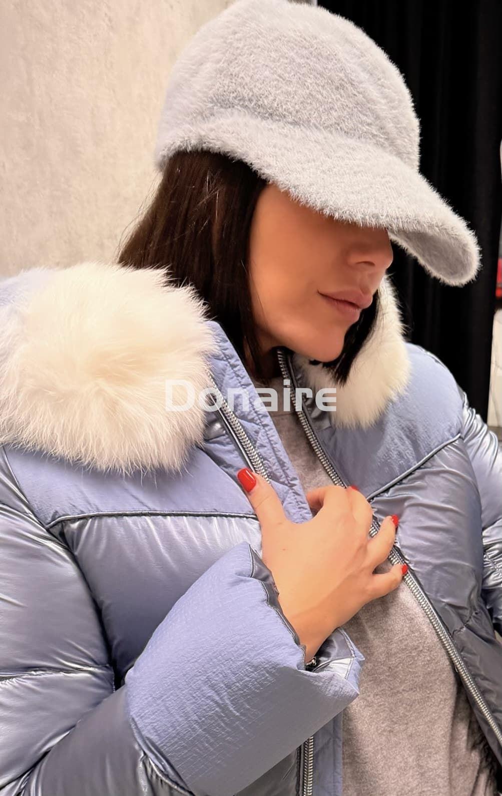 Gorra gris punto efecto pelo BSB - Imagen 1