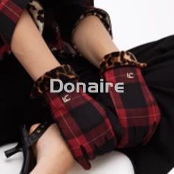 Guantes combinados cuadro escocés y leopardo Lola Casademunt - Imagen 1