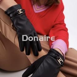 Guantes efecto piel negros Lola Casademunt - Imagen 1