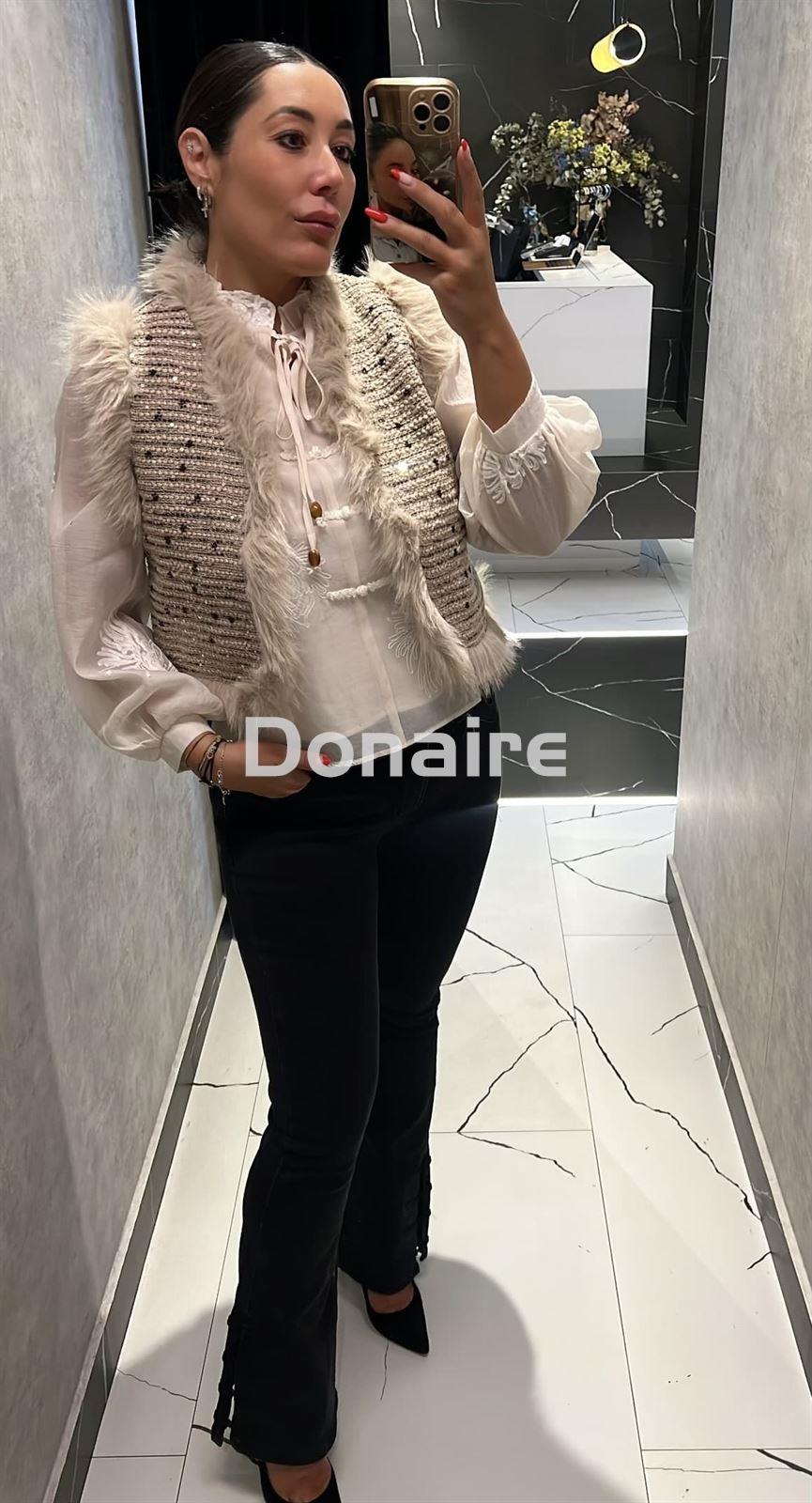 Jeans bootcut botones orientales NKN - Imagen 1