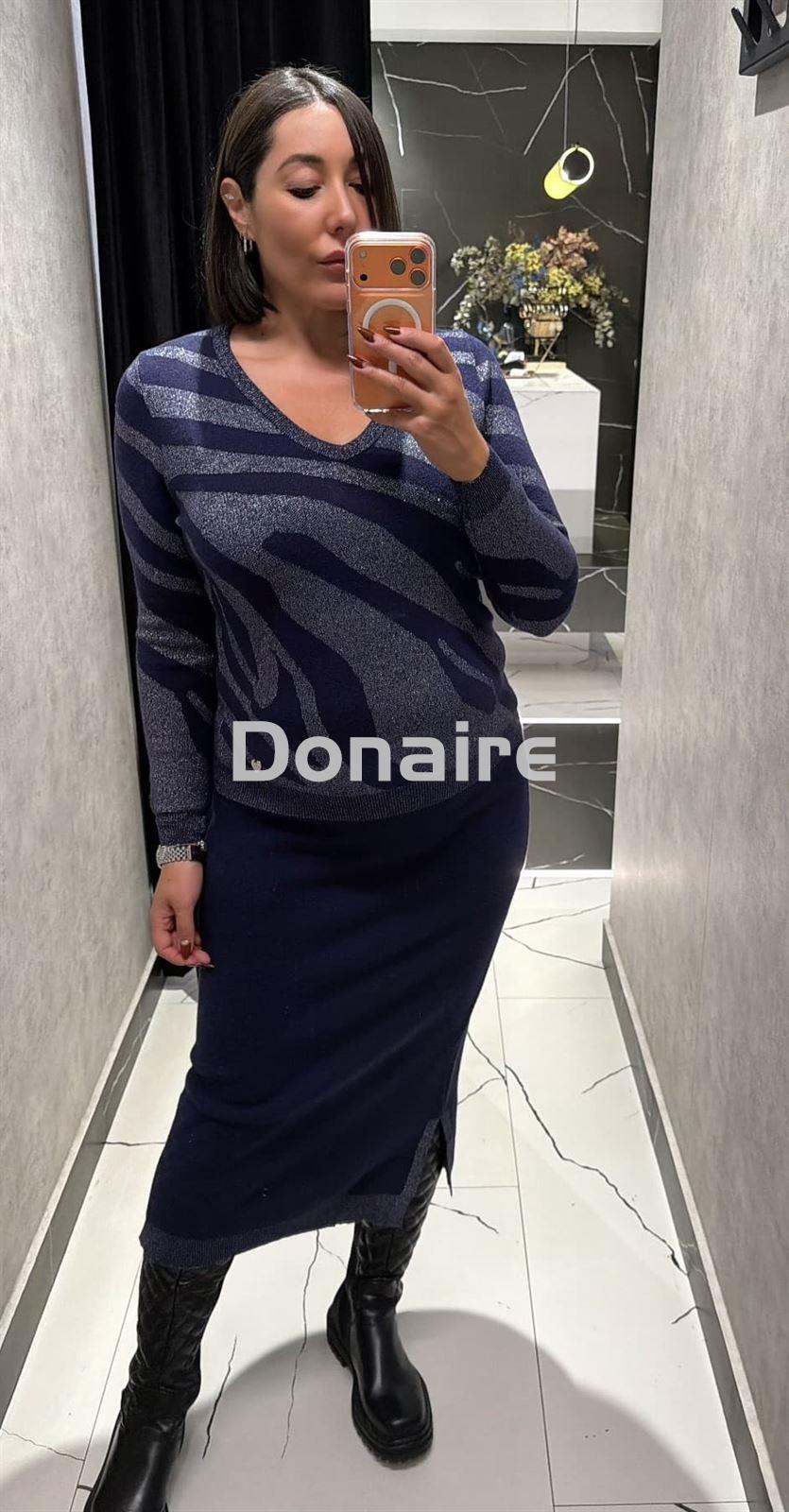 Jersey azul marino y lurex Lolita - Imagen 2