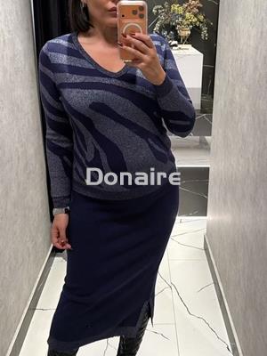 Jersey azul marino y lurex Lolita - Imagen 2