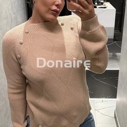 Jersey beige punto de canalé Lolita - Imagen 2