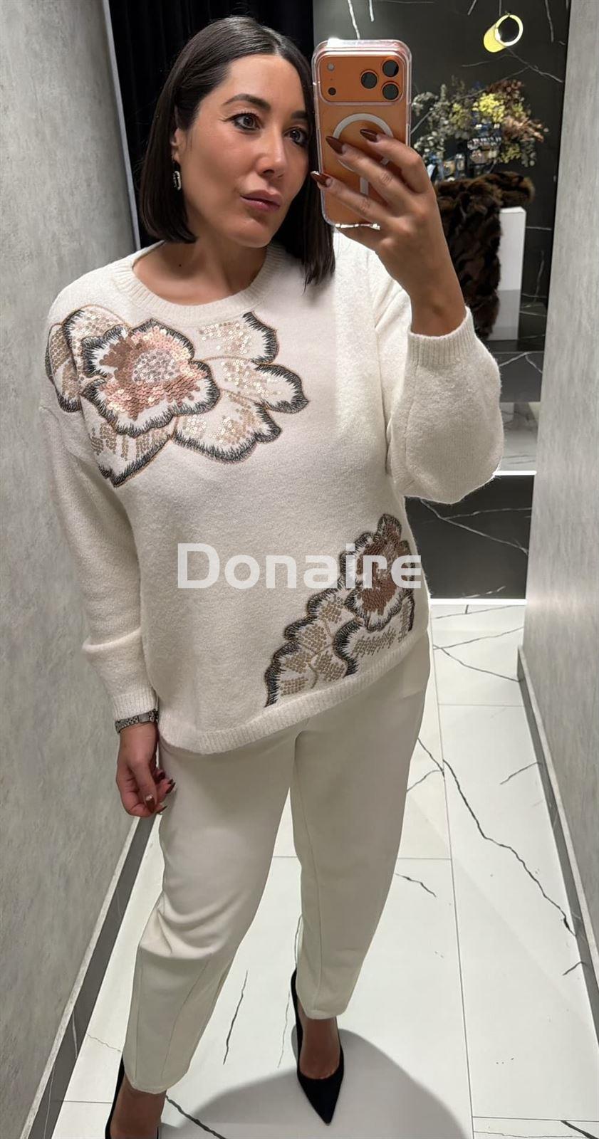 Jersey crudo flores fantasía NKN - Imagen 1