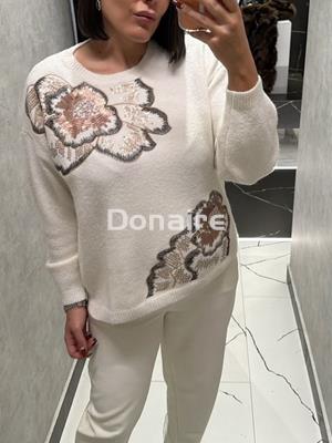 Jersey crudo flores fantasía NKN - Imagen 1