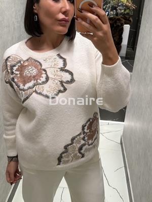 Jersey crudo flores fantasía NKN - Imagen 2