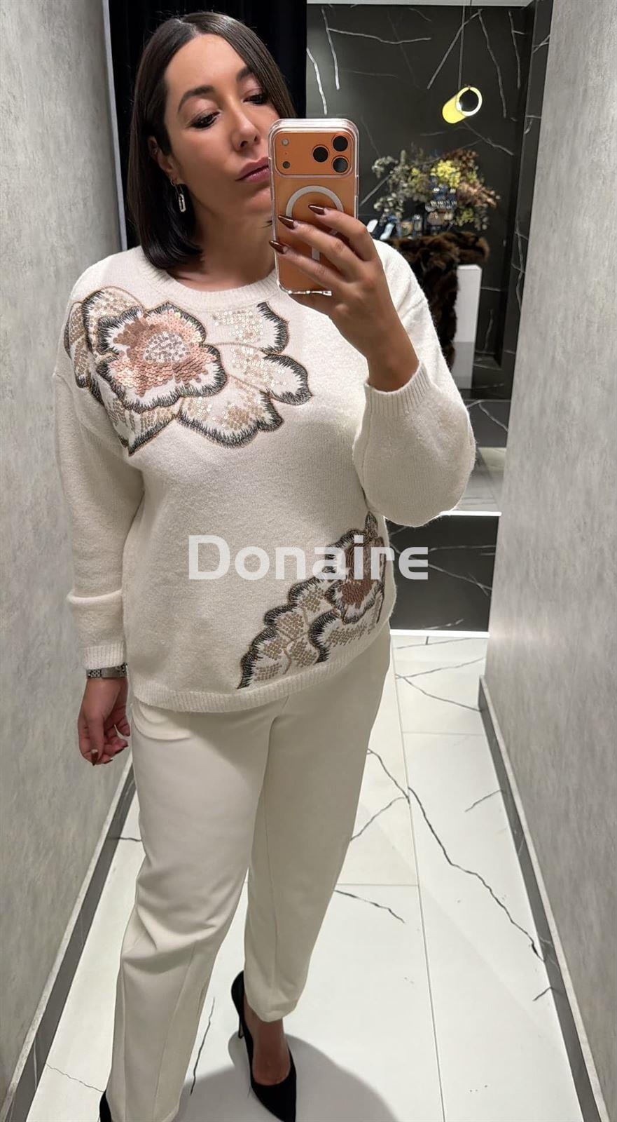 Jersey crudo flores fantasía NKN - Imagen 3