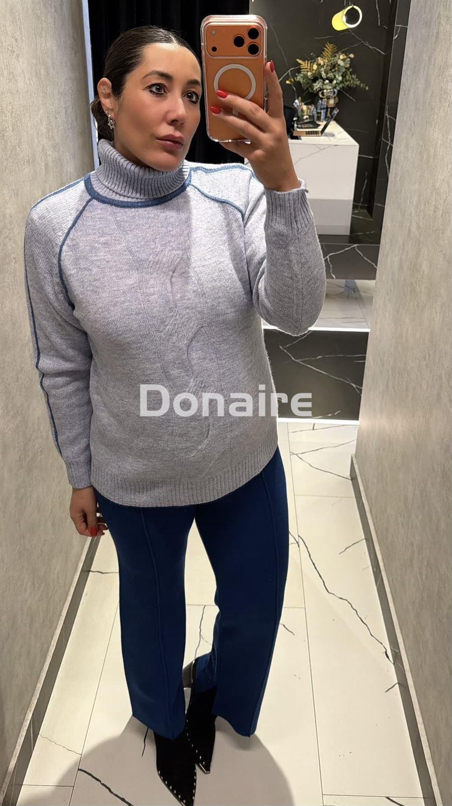 Jersey cuello vuelto azul WNT - Imagen 1