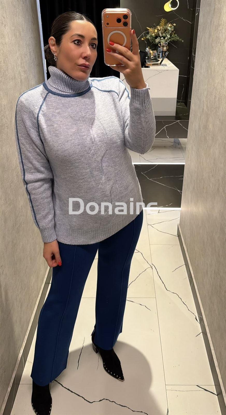 Jersey cuello vuelto azul WNT - Imagen 3