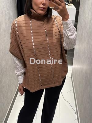 Jersey cuello vuelto tipo poncho Lolita - Imagen 1