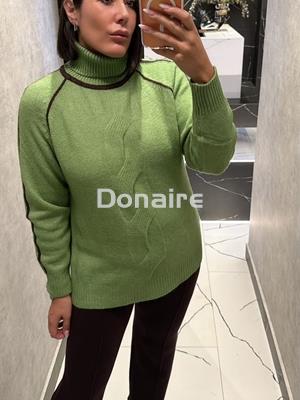 Jersey cuello vuelto verde WNT - Imagen 1