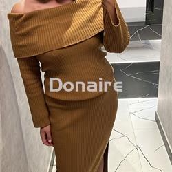 Jersey de cuello barco drapeado L’CECCI - Imagen 2