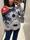 Jersey dibujo jacquard gris azul rojo WNT - Imagen 1