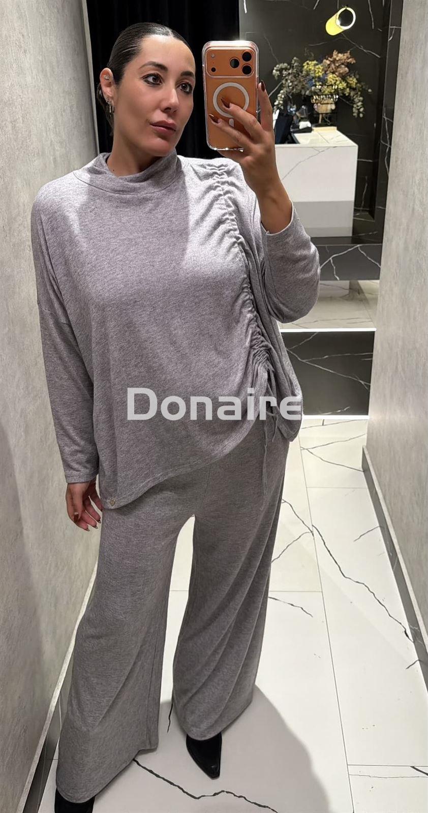 Jersey gris frunce Lolita - Imagen 1