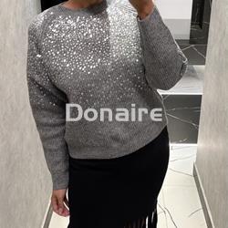 Jersey gris lentejuelas Phard - Imagen 1