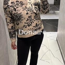 Jersey jacquard floral NKN - Imagen 1