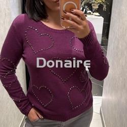 Jersey morado corazones strass Lolita - Imagen 2