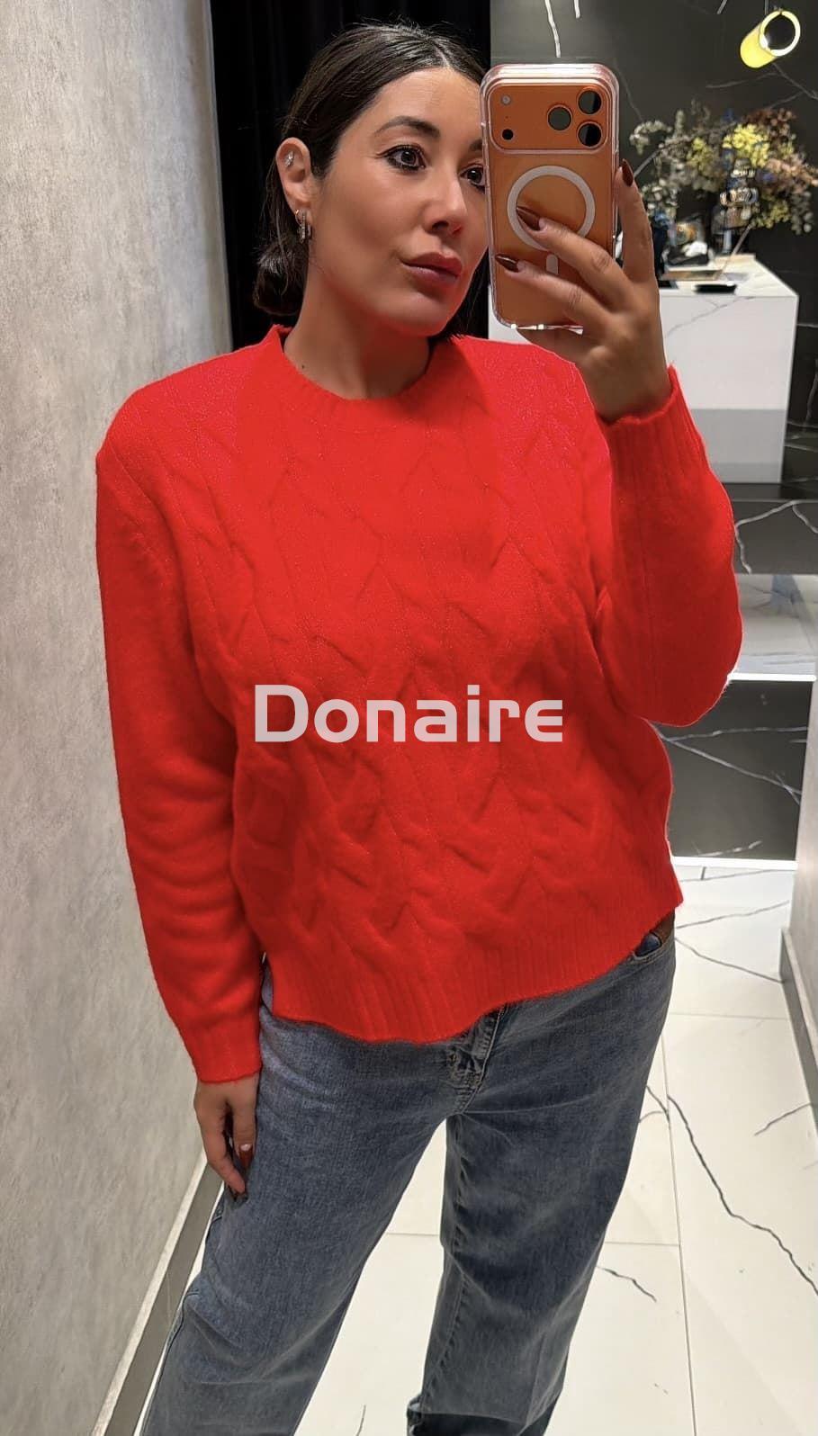 Jersey rojo trenzado WNT - Imagen 1